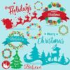 Christmas silhouette clipart