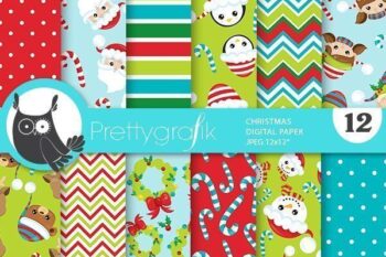 Christmas characters papers