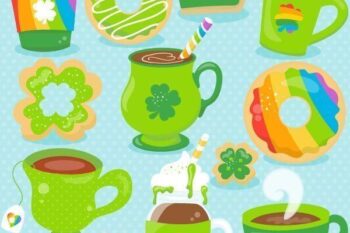 St-Patrick's coffee clipart