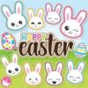 Easter moji's clipart