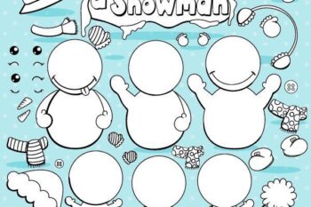 Build snowman stamps