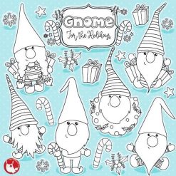 Christmas gnome stamps