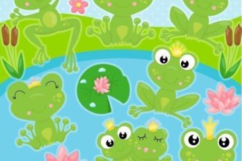 Frog prince clipart