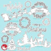 Christmas reindeer stamps