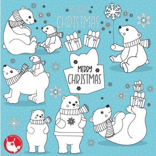 Polar bear stamps