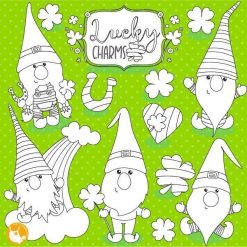 St-Patrick's gnome stamps