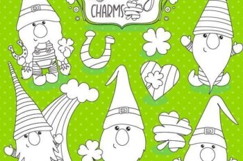 St-Patrick's gnome stamps