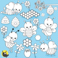 bee digital stamps
