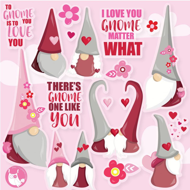 Download Valentines Gnomes Clipart Free : Download this premium ...