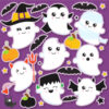 Ghost Halloween party clipart