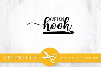 Captain Hook SVG, PNG, EPS, DXF, Cut File