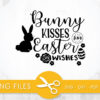 Bunny Kisses ans Easter Wishes SVG, PNG, EPS, DXF, Cut File