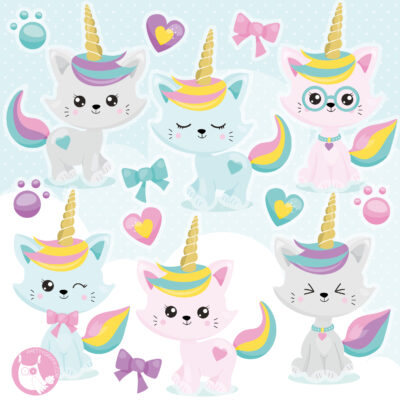 Unicorn Cats - Prettygrafik Store