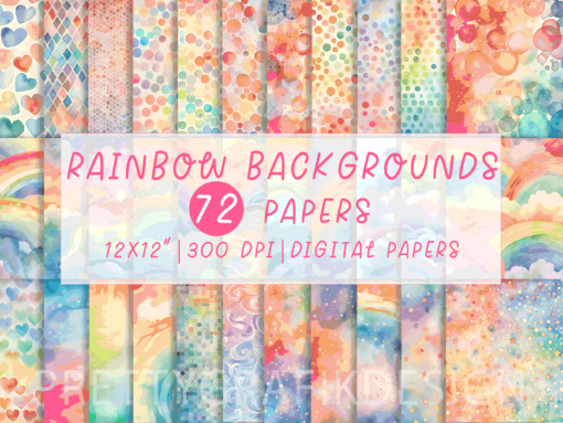 Rainbow background bundle