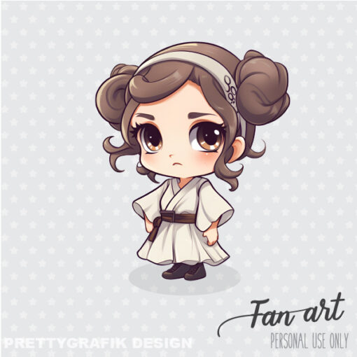 Princess Leia fan art freebie